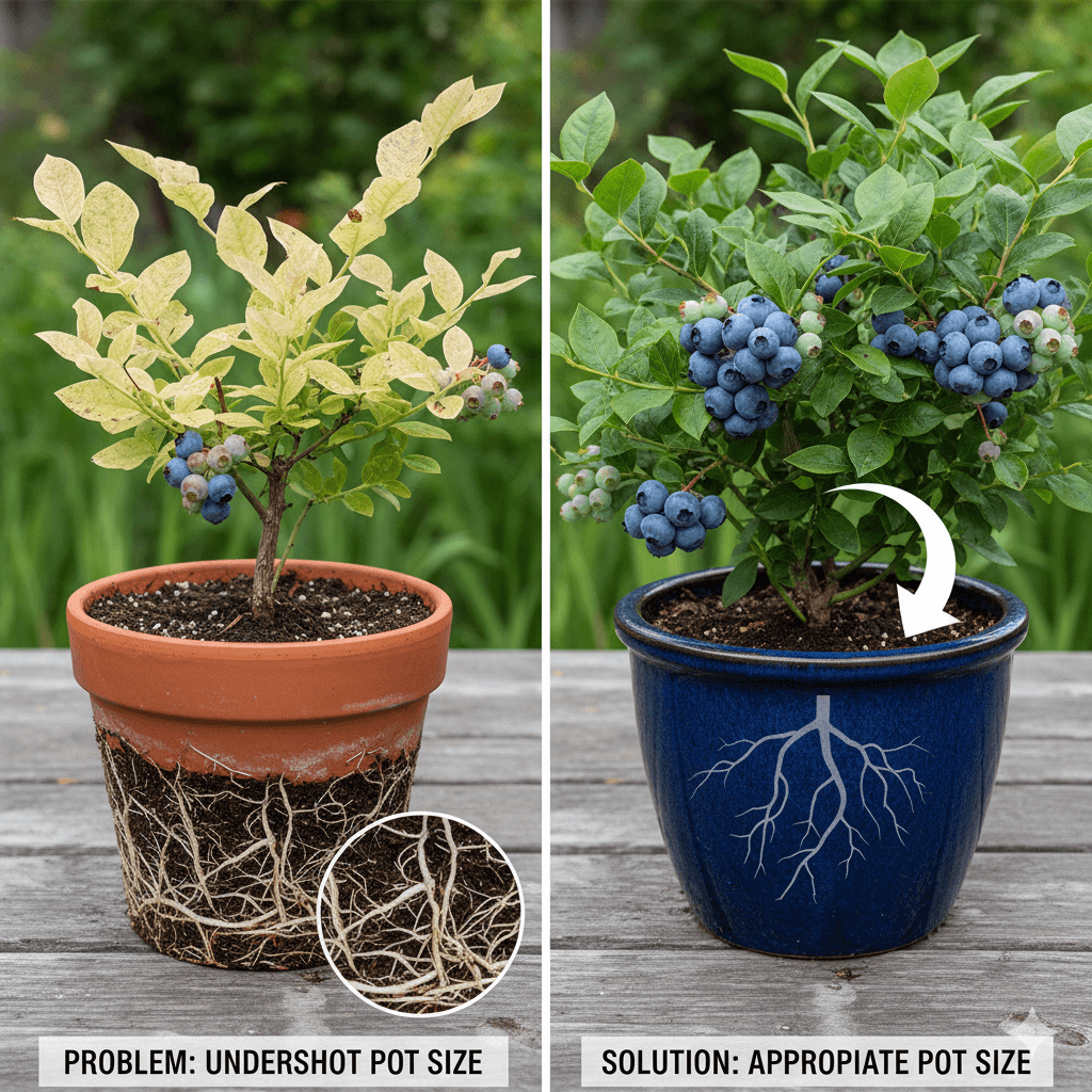 Best Pot Size for Blueberries: Sizing Guide