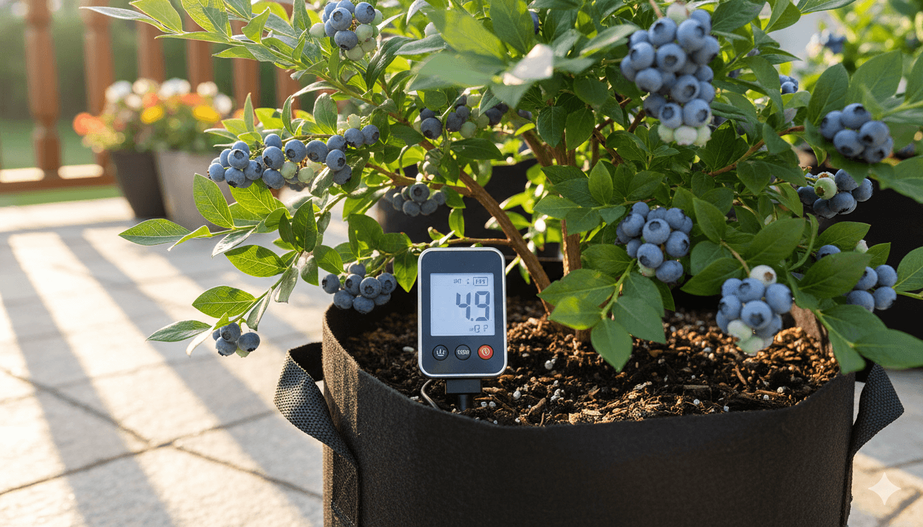 Blueberry Soil pH for Containers Test Adjust & Maintain