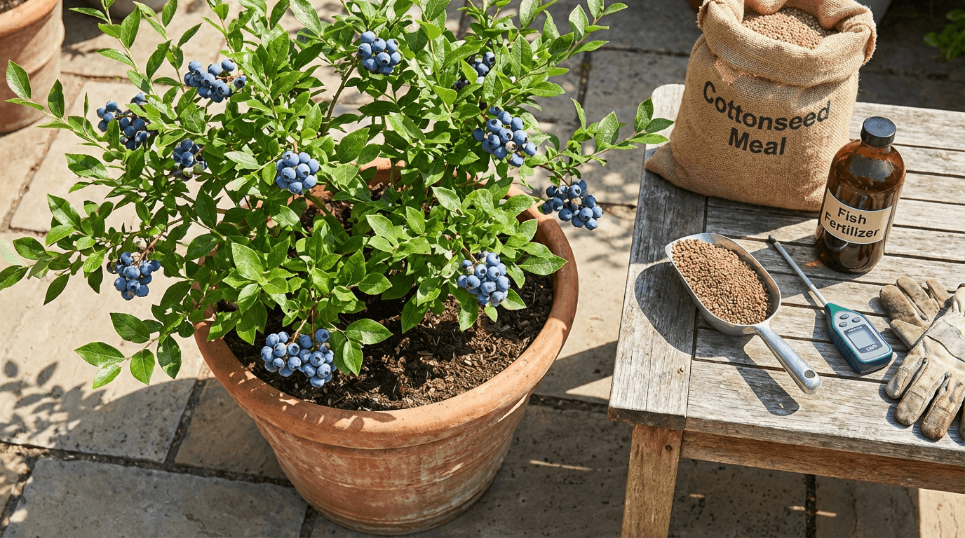 Organic Blueberry Fertilizer for Pots The Complete Guide to Dosage & Schedule